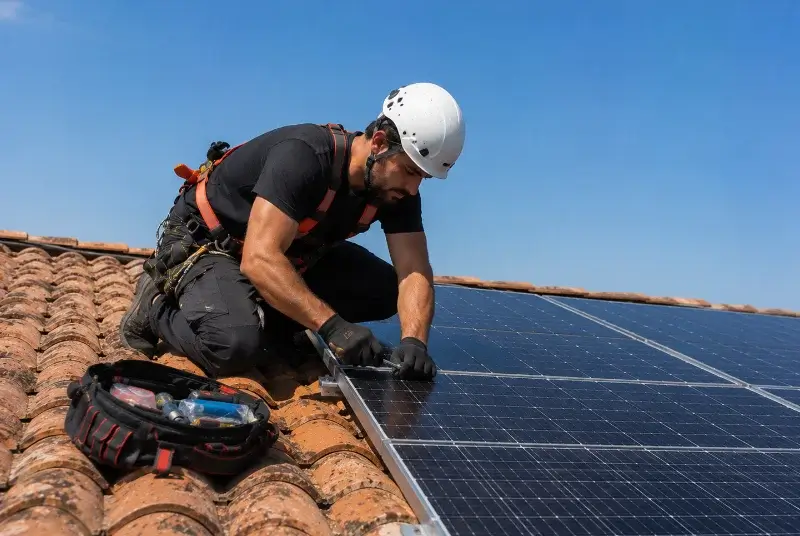 Maintenance et monitoring de panneaux solaires à Lirac